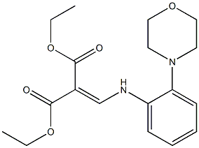 diethyl 2-[(2-morpholinoanilino)methylidene]malonate Struktur