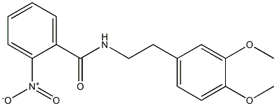 N-(3,4-dimethoxyphenethyl)-2-nitrobenzenecarboxamide Struktur