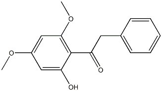 1-(2-hydroxy-4,6-dimethoxyphenyl)-2-phenylethan-1-one Struktur