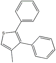 4-methyl-2,3-diphenylthiophene Struktur