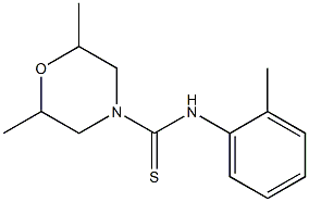 N4-(2-methylphenyl)-2,6-dimethylmorpholine-4-carbothioamide Struktur