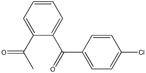 1-[2-(4-chlorobenzoyl)phenyl]ethan-1-one Struktur