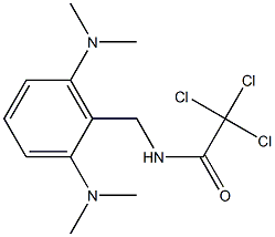 N1-[2,6-di(dimethylamino)benzyl]-2,2,2-trichloroacetamide Struktur