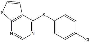 4-[(4-chlorophenyl)thio]thieno[2,3-d]pyrimidine Struktur