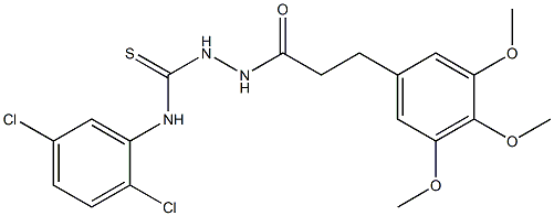 N1-(2,5-dichlorophenyl)-2-[3-(3,4,5-trimethoxyphenyl)propanoyl]hydrazine-1-carbothioamide Struktur