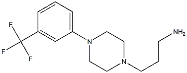 3-{4-[3-(trifluoromethyl)phenyl]piperazin-1-yl}propan-1-amine Struktur