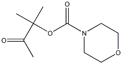 1,1-dimethyl-2-oxopropyl morpholine-4-carboxylate Struktur