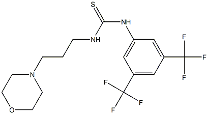 N-[3,5-di(trifluoromethyl)phenyl]-N'-(3-morpholinopropyl)thiourea Struktur