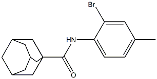 N-(2-bromo-4-methylphenyl)-1-adamantanecarboxamide Struktur