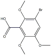 3-bromo-2,5,6-trimethoxybenzenecarboxylic acid Struktur