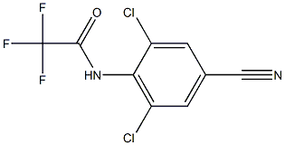 N1-(2,6-dichloro-4-cyanophenyl)-2,2,2-trifluoroacetamide Struktur