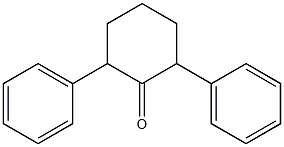 2,6-diphenylcyclohexan-1-one Struktur