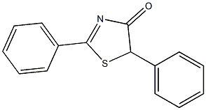 2,5-diphenyl-1,3-thiazol-4(5H)-one Struktur