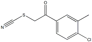 2-(4-chloro-3-methylphenyl)-2-oxoethyl thiocyanate Struktur