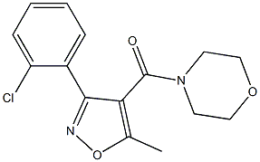 [3-(2-chlorophenyl)-5-methyl-4-isoxazolyl](morpholino)methanone Struktur