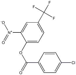 2-nitro-4-(trifluoromethyl)phenyl 4-chlorobenzoate Struktur