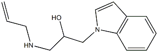 1-(allylamino)-3-(1H-indol-1-yl)propan-2-ol Struktur