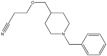 3-[(1-benzyl-4-piperidyl)methoxy]propanenitrile Struktur