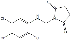 1-[(2,4,5-trichloroanilino)methyl]pyrrolidine-2,5-dione Struktur