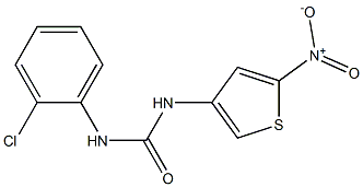 N-(2-chlorophenyl)-N'-(5-nitro-3-thienyl)urea Struktur