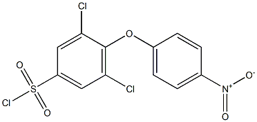 3,5-Dichloro-4-(4-nitrophenoxy)benzenesulphonyl chloride Struktur