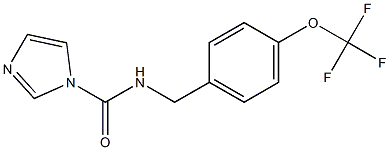 N-[4-(trifluoromethoxy)benzyl]-1H-imidazole-1-carboxamide Struktur