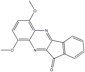 6,9-dimethoxy-11H-indeno[1,2-b]quinoxalin-11-one Struktur