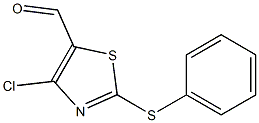 4-chloro-2-(phenylthio)-1,3-thiazole-5-carbaldehyde Struktur