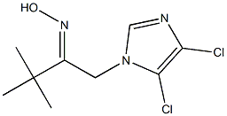 1-(4,5-dichloro-1H-imidazol-1-yl)-3,3-dimethyl-2-butanone oxime Struktur