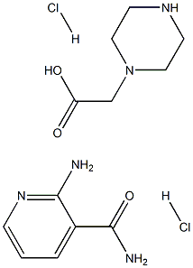 Piperazinoacetic acid-(2-aminopyridin)-amid 2HCl Struktur