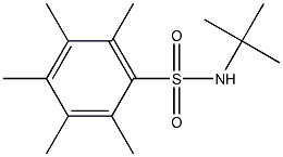 N1-(tert-butyl)-2,3,4,5,6-pentamethylbenzene-1-sulfonamide Struktur