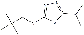 N2-neopentyl-5-isopropyl-1,3,4-thiadiazol-2-amine Struktur