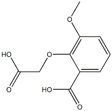 2-(carboxymethoxy)-3-methoxybenzoic acid Struktur