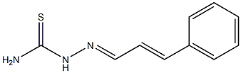 2-[(E,2E)-3-phenyl-2-propenylidene]-1-hydrazinecarbothioamide Struktur