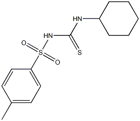 {[(cyclohexylamino)carbothioyl]amino}(4-methylphenyl)dioxo-lambda~6~-sulfane Struktur