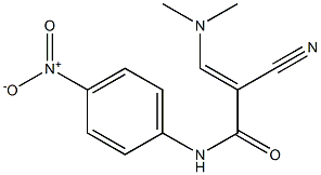 N1-(4-nitrophenyl)-2-cyano-3-(dimethylamino)acrylamide Struktur