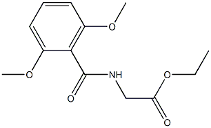 ethyl 2-[(2,6-dimethoxybenzoyl)amino]acetate Struktur