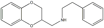 N-(2,3-dihydro-1,4-benzodioxin-2-ylmethyl)-2-phenyl-1-ethanamine Struktur