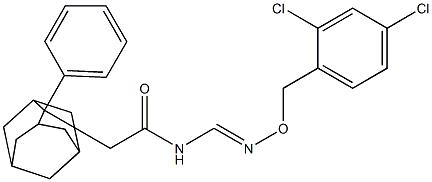 N-({[(2,4-dichlorobenzyl)oxy]imino}methyl)-2-(2-phenyl-2-adamantyl)acetamide Struktur