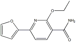 2-ethoxy-6-(2-furyl)nicotinamide Struktur