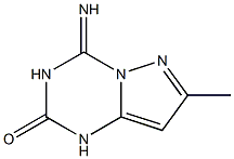 4-imino-7-methyl-1,2,3,4-tetrahydropyrazolo[1,5-a][1,3,5]triazin-2-one Struktur