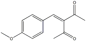 3-Acetyl-4-(4-methoxyphenyl)but-3-en-2-one Struktur