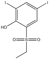 2-(ethylsulfonyl)-4,6-diiodobenzenol Struktur