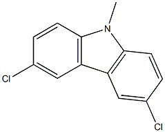 3,6-dichloro-9-methyl-9H-carbazole Struktur