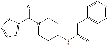 N1-[1-(2-thienylcarbonyl)-4-piperidyl]-2-phenylacetamide Struktur