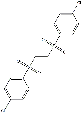 1-chloro-4-({2-[(4-chlorophenyl)sulfonyl]ethyl}sulfonyl)benzene Struktur