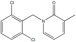 1-(2,6-dichlorobenzyl)-3-methyl-1,2-dihydropyridin-2-one Struktur