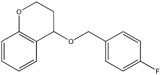 4-[(4-fluorobenzyl)oxy]chromane Struktur