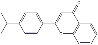 2-(4-isopropylphenyl)-4H-chromen-4-one Struktur