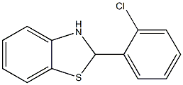 2-(2-chlorophenyl)-2,3-dihydro-1,3-benzothiazole Struktur